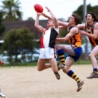 AJAX U 17 Premiers v St Bernards. Photo: Peter Haskin