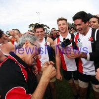 17-9-11. AJAX  2nds defeat Ormond in the grand final at Trevor Barker Oval, Sandringham.  Photo: Peter Haskin
