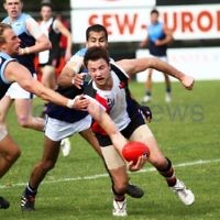 10-9-11. Ajax V Old Camberwell, Preliminary Final. David Fayman. Photo: Peter Haskin