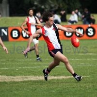 10-9-11. Ajax V Old Camberwell, Preliminary Final. Gary Blieden. Photo: Peter Haskin