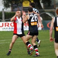 10-9-11. Ajax V Old Camberwell, Preliminary Final. Photo: Peter Haskin