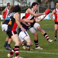 10-9-11. Ajax V Old Camberwell, Preliminary Final. Photo: Peter Haskin