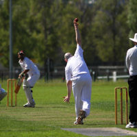 9-10-11. Maccabi Cricket v RMIT. David Majtlis. Photo: Peter Haskin 9-10-11. Maccabi Cricket v RMIT. David Majtlis. Photo: Peter Haskin