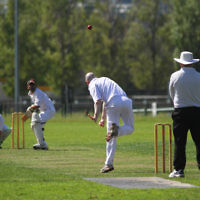 9-10-11. Maccabi Cricket v RMIT. David Majtlis. Photo: Peter Haskin 9-10-11. Maccabi Cricket v RMIT. David Majtlis. Photo: Peter Haskin
