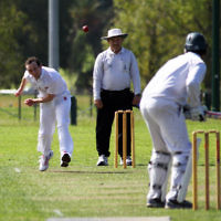 9-10-11. Maccabi Cricket v RMIT. Alan Goldstein. Photo: Peter Haskin 9-10-11. Maccabi Cricket v RMIT. Alan Goldstein. Photo: Peter Haskin