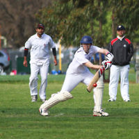 9-10-11. Maccabi Cricket v RMIT. Simon Lipshitz. Photo: Peter Haskin 9-10-11. Maccabi Cricket v RMIT. Simon Lipshitz. Photo: Peter Haskin
