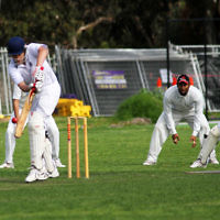 9-10-11. Maccabi Cricket v RMIT. Benji Jones. Photo: Peter Haskin 9-10-11. Maccabi Cricket v RMIT. Benji Jones. Photo: Peter Haskin