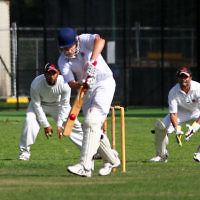 9-10-11. Maccabi Cricket v RMIT. Benji Jones. Photo: Peter Haskin 9-10-11. Maccabi Cricket v RMIT. Benji Jones. Photo: Peter Haskin