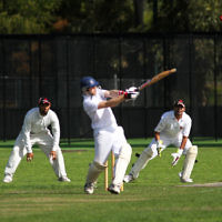 9-10-11. Maccabi Cricket v RMIT. Simon Lipshitz. Photo: Peter Haskin 9-10-11. Maccabi Cricket v RMIT. Simon Lipshitz. Photo: Peter Haskin