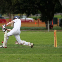 9-10-11. Maccabi Cricket v RMIT. Simon Lipshitz. Photo: Peter Haskin 9-10-11. Maccabi Cricket v RMIT. Simon Lipshitz. Photo: Peter Haskin