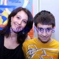 27-10-2011. Rosh Hashanah card competition finalists 2011. Anne Barnett, Saul Barnett. Photo: Lochlan Tangas