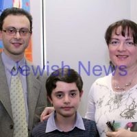 27-10-2011. Rosh Hashanah card competition finalists 2011. Felix, Matthew and Yulia Kolomeysky. Photo: Lochlan Tangas
