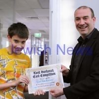 27-10-2011. Rosh Hashanah card competition finalists 2011. Saul Barnett and Zeddy Lawrence. Photo: Lochlan Tangas