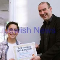 27-10-2011. Rosh Hashanah card competition finalists 2011. Edward Lichtig and Zeddy Lawrence. Photo: Lochlan Tangas