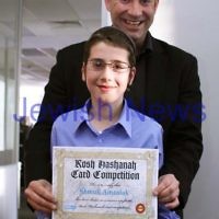 27-10-2011. Rosh Hashanah card competition finalists 2011. Shmuli Amzalak and Zeddy Lawrence. Photo: Lochlan Tangas