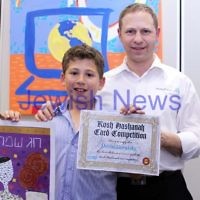 27-10-2011. Rosh Hashanah card competition finalists 2011. Devin and Darron Goralsky. Photo: Lochlan Tangas