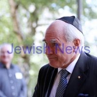 13-12-11. Memeorial service for former Australian Governer General, Sir Zelman Cowen. Held at Temple Beth Israel, Alma Rd., East St Kilda.  Former Australian Prime Minister John Howard. Photo copyright: AJN/Peter Haskin.