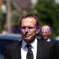 13-12-11. Memeorial service for former Australian Governer General, Sir Zelman Cowen. Held at Temple Beth Israel, Alma Rd., East St Kilda.  Tony Abbot. Photo copyright: AJN/Peter Haskin.