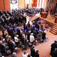 13-12-11. Memeorial service for former Australian Governer General, Sir Zelman Cowen. Held at Temple Beth Israel, Alma Rd., East St Kilda. Photo copyright: AJN/Peter Haskin.