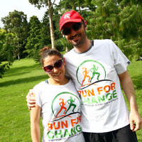 8-12-13. Run For Change. The second annual Run for Change fund raising run around the Tan track at Melbourne's Botanical Gardens. Organised by JAA, Jewish Aid Australia. Photo: Peter Haskin