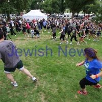 4-12-11. Jewish Aid Australia held there Run for Change day around Melbourne's Botanical Gardens to raise money for creating social change. Photo: Peter Haskin