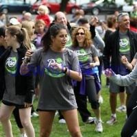 4-12-11. Jewish Aid Australia held there Run for Change day around Melbourne's Botanical Gardens to raise money for creating social change. Photo: Peter Haskin