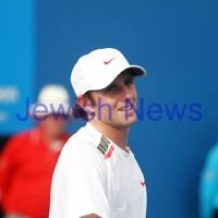 17-1-12. Australian Open 2012. Mens Round 1. Jesse Levine v Marcel Granollers. Photo: Peter Haskin 17-1-12. Australian Open 2012. Mens Round 1. Jesse Levine v Marcel Granollers. Photo: Peter Haskin