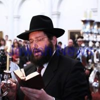 Chanukah at Queens Hall, Parliament House 2011. Rabbi Yisroel Sufrin. Photo: Peter Haskin