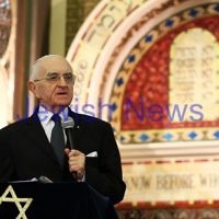 11-1-12. Sir Zelman Cowen Shloshim. St Kilda Hebrew Congregation. Prof Louie Waller.Photo: Peter haskin