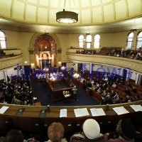 11-1-12. Sir Zelman Cowen Shloshim. St Kilda Hebrew Congregation. Photo: Peter haskin