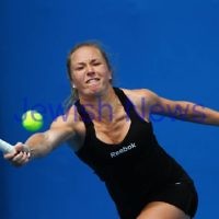 13.1.12. Australian Open Qualifying rounds. Julia Glushko. Photo: Peter Haskin