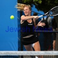 13.1.12. Australian Open Qualifying rounds. Julia Glushko. Photo: Peter Haskin