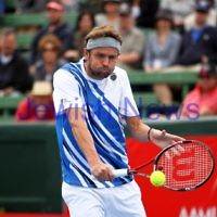 14-1-12.AAMI Classic at Kooyong. Mens final, Mardy Fish v Bernard Tomic. Photo: Peter Haskin