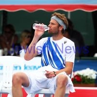 14-1-12.AAMI Classic at Kooyong. Mens final, Mardy Fish v Bernard Tomic. Photo: Peter Haskin