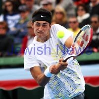 14-1-12.AAMI Classic at Kooyong. Mens final, Mardy Fish v Bernard Tomic. Photo: Peter Haskin