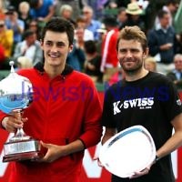 14-1-12.AAMI Classic at Kooyong. Mens final, Mardy Fish v Bernard Tomic. Photo: Peter Haskin