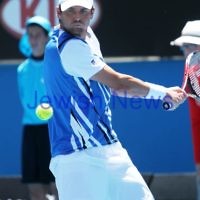 Australian Open Tennis 2012. Mens first round. Mardy Fish (USA) v Gilles Muller (LUX). Photo: Peter Haskin