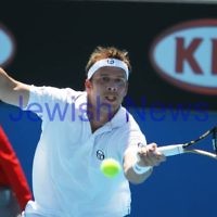 Australian Open Tennis 2012. Mens first round. Mardy Fish (USA) v Gilles Muller (LUX). Photo: Peter Haskin