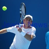 17-1-12. Australian Open 2012. Mens Round 1. Jesse Levine v Marcel Granollers. Photo: Peter Haskin 17-1-12. Australian Open 2012. Mens Round 1. Jesse Levine v Marcel Granollers. Photo: Peter Haskin