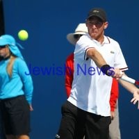 17-1-12. Australian Open 2012. Mens Round 1. Dudi Sela v Thomaz Bellucci. Photo: Peter Haskin