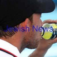 17-1-12. Australian Open 2012. Mens Round 1. Dudi Sela v Thomaz Bellucci. Photo: Peter Haskin