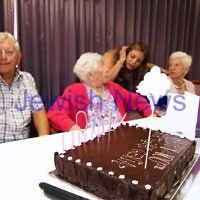 10-2-12. Celebrations for Genia Simon's 100th birhtday held at at Emmy Monash where she is a resident.  Photo: Peter Haskin