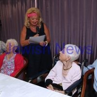 10-2-12. Celebrations for Genia Simon's 100th birhtday held at at Emmy Monash where she is a resident.  Photo: Peter Haskin