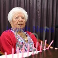 10-2-12. Celebrations for Genia Simon's 100th birhtday held at at Emmy Monash where she is a resident.  Photo: Peter Haskin