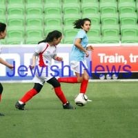 17-2-12. Girls with Heart exhibition match at AAMI Park. Photo: Peter Haskin