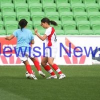 17-2-12. Girls with Heart exhibition match at AAMI Park. Photo: Peter Haskin