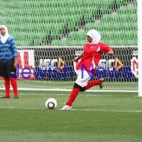 17-2-12. Girls with Heart exhibition match at AAMI Park. Photo: Peter Haskin