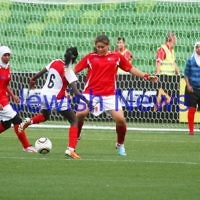 17-2-12. Girls with Heart exhibition match at AAMI Park. Photo: Peter Haskin