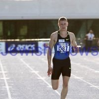 15-4-12. Athletics Australia Nationals at Lakeside Stadium Albert Park. Steve Soloman, defending national 400m champion. Photo: Peter Haskin