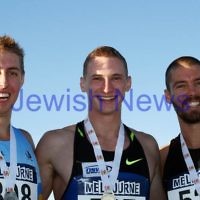 15-4-12. Athletics Australia Nationals at Lakeside Stadium Albert Park. Steve Soloman, defending national 400m champion. Photo: Peter Haskin